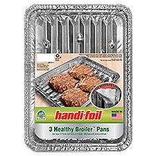HANDI FOIL HEALTHY BROILER PANS 3CT