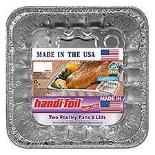 Handi-Foil Poultry Pans & Lids, 2 Each