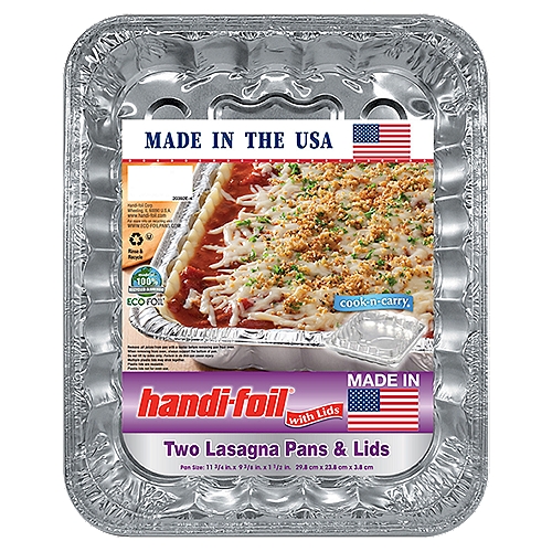 HANDI FOIL LASAGNA PANS & LIDS 2CT
Cook-n-carry®