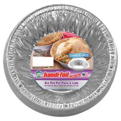 Foil Pot Pie Pan with Lid -Extra Deep