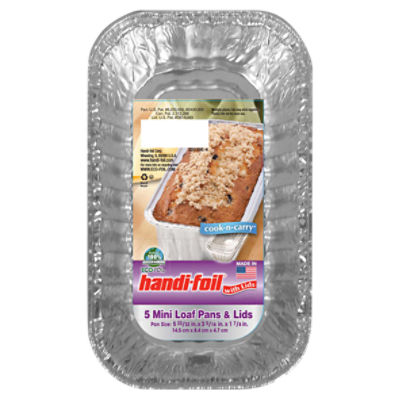 Foil mini outlet loaf pans