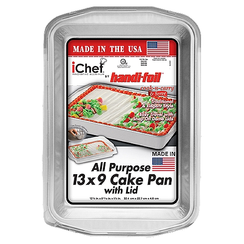 HANDI FOIL ICHEF ALLPURPOSE 13 X 9 CAKE PAN WITH LID