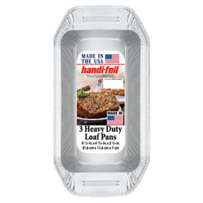 HandiFoil Heavy Duty Loaf Pans, 3 count