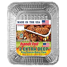 Handi-Foil Extra Deep King Roaster/Baker, Pans, 2 Each