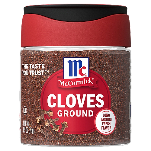 McCormick Ground Cloves, 0.9 oz
Our Ground Cloves bring an intense, warm flavor to cookies, cakes & glazed ham.