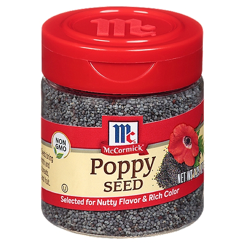 The mild and appealing poppy seed has a wide variety of culinary uses. Add McCormick Poppy Seed to lemon cakes, muffins, scones, or sweet loaves. Or sprinkle them over salads or roasted vegetables.