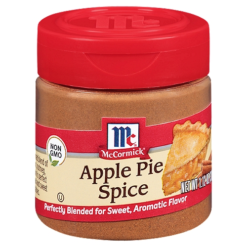 McCormick Apple Pie Spice, 1.12 oz
Our balanced blend of cinnamon, nutmeg, and allspice is perfect for oatmeal and sweet potatoes.