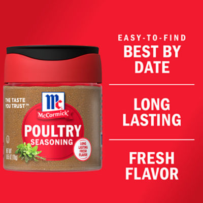  McCormick Culinary Poultry Seasoning, 12 oz - One 12 Ounce  Container of Poultry Seasoning Spice with No MSG for Chicken Turkey,  Stuffing and Casserole Recipes : Meat Seasonings : Grocery & Gourmet Food