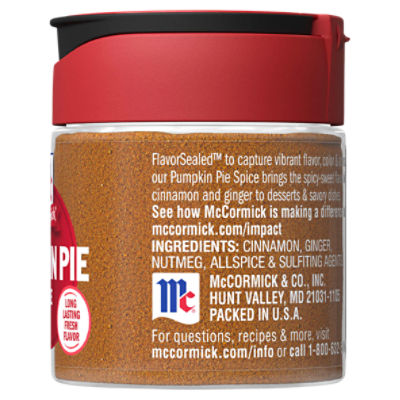 McCormick® Pumpkin Pie Spice, 1.12 oz - Harris Teeter