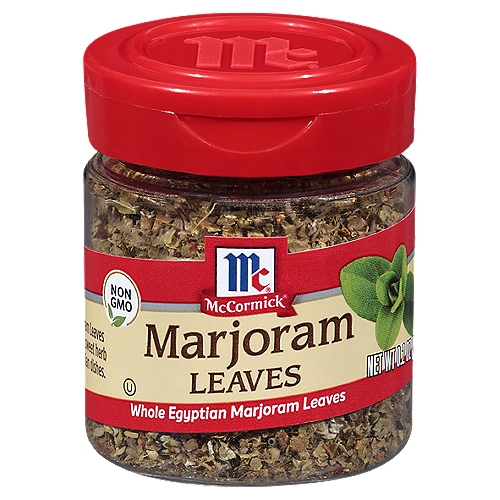 America's favorite Herb and Spice brand. A milder member of the oregano family, marjoram is pleasantly aromatic. Use with chicken, lamb, stuffing, beans, sauces and vegetables. Fresh flavor guaranteed.