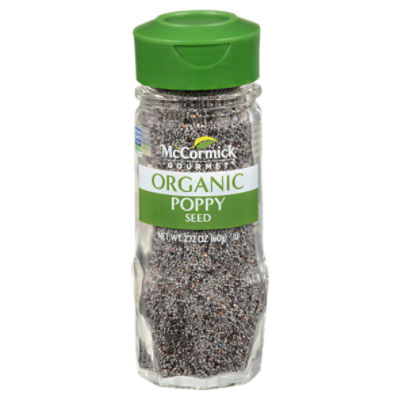 McCormick Gourmet Organic Poppy Seed, 2.12 oz