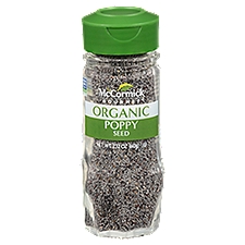 McCormick Gourmet Organic , Poppy Seed, 2.12 Ounce