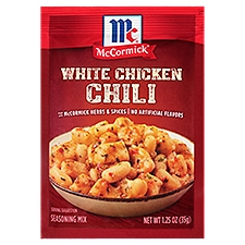 McCormick White Chicken Chili, Seasoning Mix, 1.25 Ounce