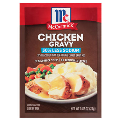 McCormick Gravy Mix - Chicken 30% Less Sodium, 0.87 oz