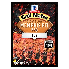 McCormick Grill Mates Slow & Low Memphis Pit BBQ Rub, 2.25 Ounce