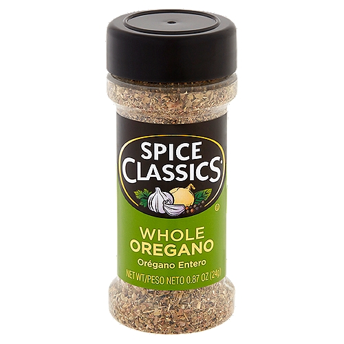 Spice Classics Whole Oregano, 0.87