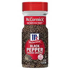 McCormick Coarse Ground, Black Pepper, 3.12 Ounce
