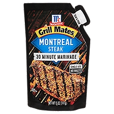 McCormick Grill Mates Montreal Steak Single Use, Marinade, 5 Ounce