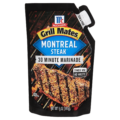 McCormick Grill Mates Montreal Steak Single Use Marinade, 5 oz