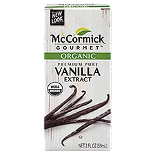 McCormick Gourmet Organic Premium Pure, Vanilla Extract, 2 Fluid ounce