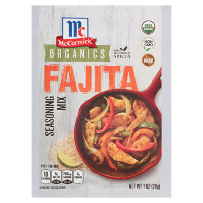 McCormick Organics Fajita Seasoning Mix, 1 oz ShopRite