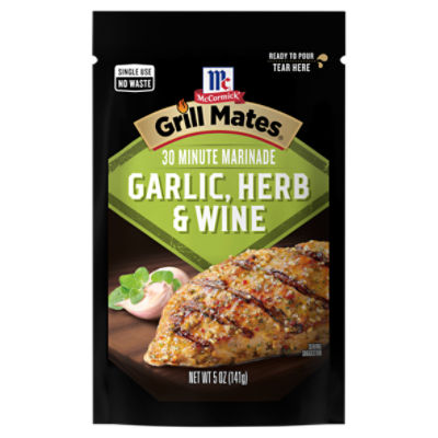 McCormick Grill Mates Garlic, Herb & Wine 30 Minute Marinade, 5 oz