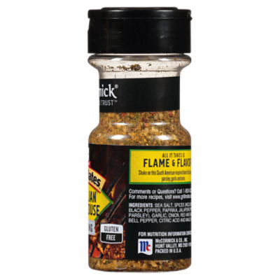 McCormick Grill Mates Brazilian Steakhouse Seasoning, 2.12 oz 2.12 Ounce  (Pack of 1)