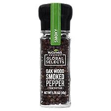 McCormick Gourmet Global Selects Smoky Oak Wood Smoked, Pepper, 1.76 Ounce
