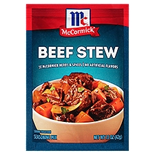 McCormick Classic Beef Stew, Seasoning Mix, 1.5 Ounce