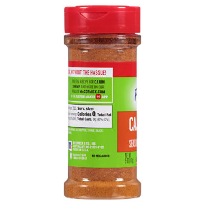 McCormick Perfect Pinch Cajun Seasoning, 3.18 oz