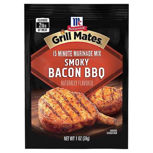 McCormick Grill Mates Marinade Mix - Smoky Bacon BBQ, 1 oz