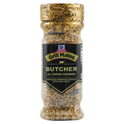 McCormick Grill Mates Cracked Pepper & Garlic with Sea Salt Grilling Seasoning, 6.03 oz, 6.03 Ounce