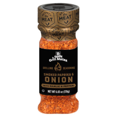 McCormick Grill Mates Smoked Paprika & Onion with Garlic & Pepper Grilling Seasoning, 6.03 oz
