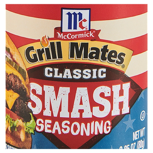 McCormick Grill Mates Smash Burger Seasoning, 2.85 oz