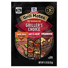 McCormick Grill Mates Griller's Choice Beef Marinade Mix, 1.12 oz, 1.12 Ounce