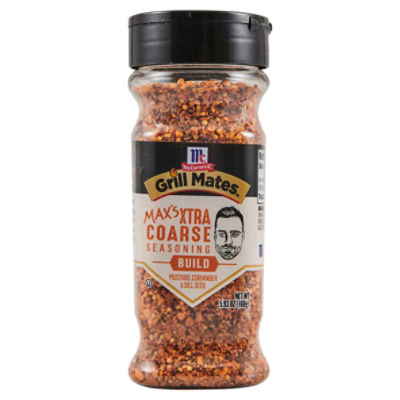 McCormick Grill Mates Max's XTRA Coarse Seasoning - Build, 5.93 oz