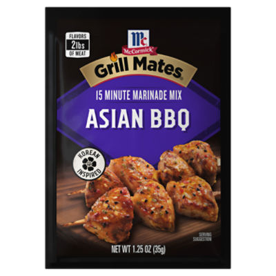 McCormick Grill Mates Asian BBQ 15 Minute Marinade Mix, 1.25 oz