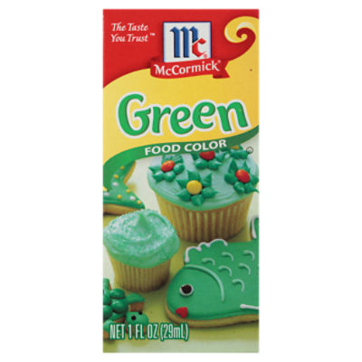 McCormick Green Food Color, 1 fl oz, 1 Fluid ounce