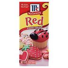 McCormick Red, Food Color, 1 Fluid ounce