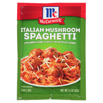 McCormick Italian Mushroom Spaghetti Sauce, 1.5 oz