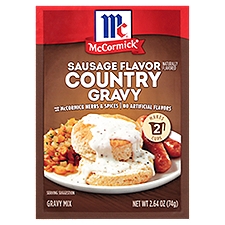 McCormick Sausage Flavor Country Gravy Gravy Mix, 2.64 oz, 2.64 Ounce