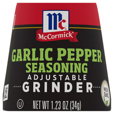 McCormick Garlic Pepper Seasoning Grinder, 1.23 OZ(3pack)