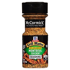 McCormick Grill Mates 25% Less Sodium Montreal Chicken, Seasoning, 2.87 Ounce