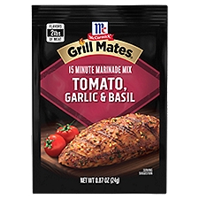 McCormick Grill Mates Tomato, Garlic & Basil Marinade, 0.87 Ounce