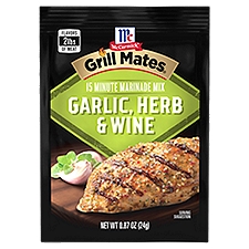 McCormick Grill Mates Garlic, Herb & Wine, Marinade Mix, 0.87 Ounce