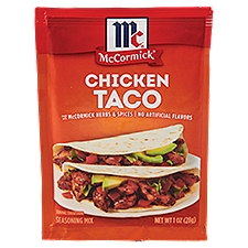 McCormick Chicken Taco, Seasoning Mix, 1 Ounce