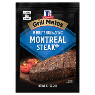 McCormick Grill Mates Montreal Steak Marinade Mix, 0.71 oz, 0.71 Ounce