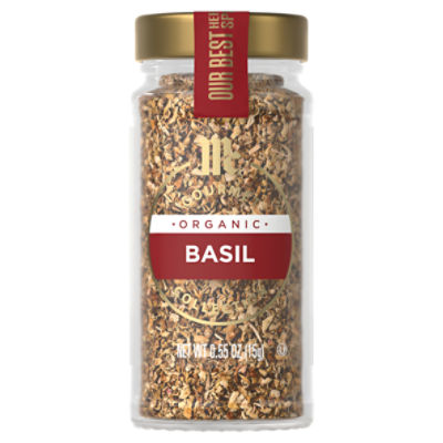 McCormick Gourmet Organic Basil, 0.5 oz