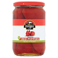 Farma Foods Roasted, Red Peppers, 24 Ounce
