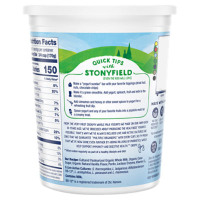 Stonyfield Organic Probiotic Yogurt